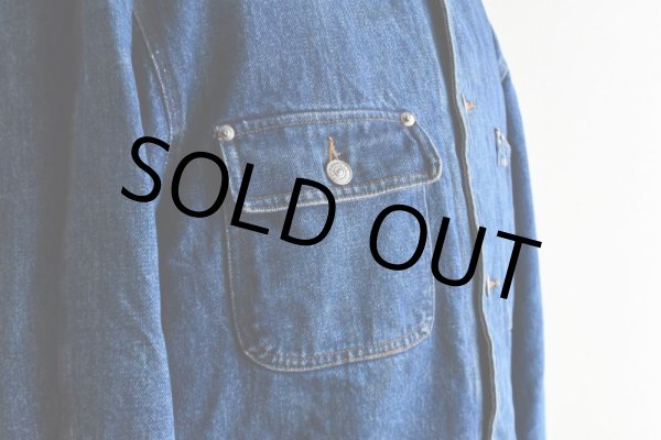 画像10: 1980-90s Polo RALPH LAUREN 裏ブランケット付きデニムジャケット　  "MADE IN USA"　 表記XL  (10)