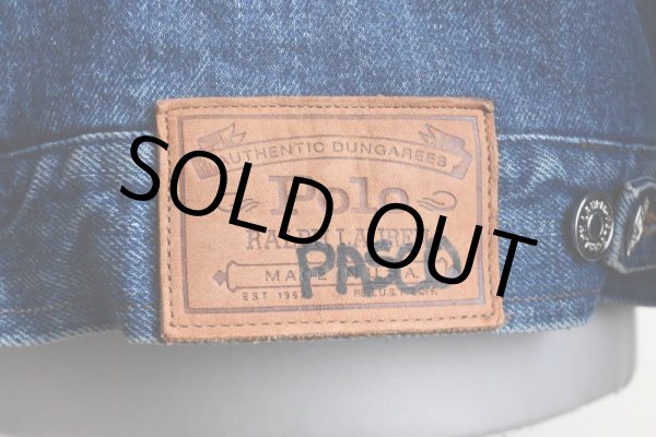 画像17: 1980-90s Polo RALPH LAUREN 裏ブランケット付きデニムジャケット　  "MADE IN USA"　 表記XL  (17)