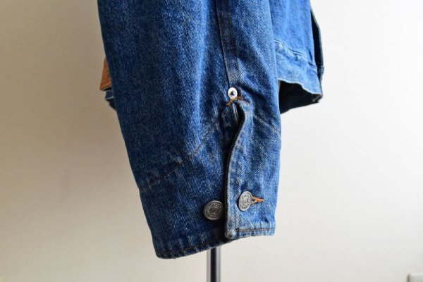 画像16: 1980-90s Polo RALPH LAUREN 裏ブランケット付きデニムジャケット   "MADE IN USA"  表記XL  (16)