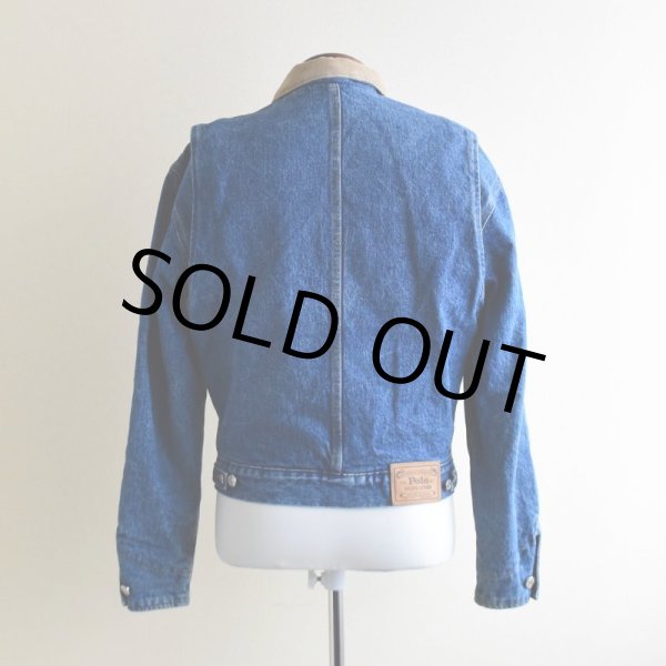 画像3: 1980-90s Polo RALPH LAUREN 裏ブランケット付きデニムジャケット   "MADE IN USA"  表記S  (3)