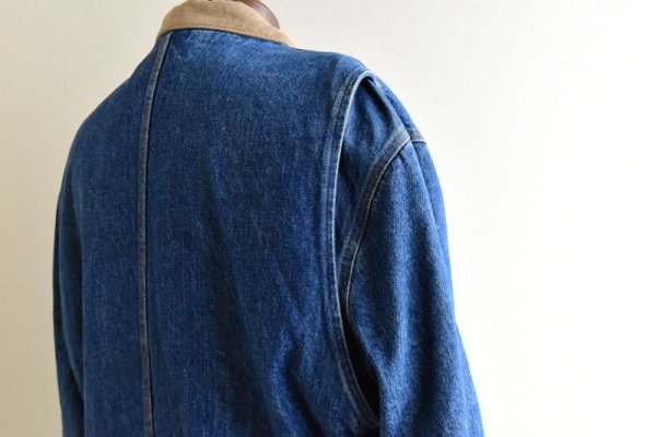 画像13: 1980-90s Polo RALPH LAUREN 裏ブランケット付きデニムジャケット   "MADE IN USA"  表記XL  (13)