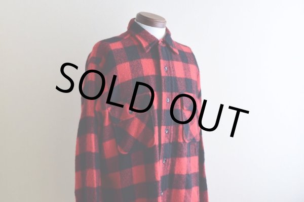 画像6: 1950s〜 PILGRIM マチ付きウールシャツ   "MADE IN USA"  実寸L  (6)