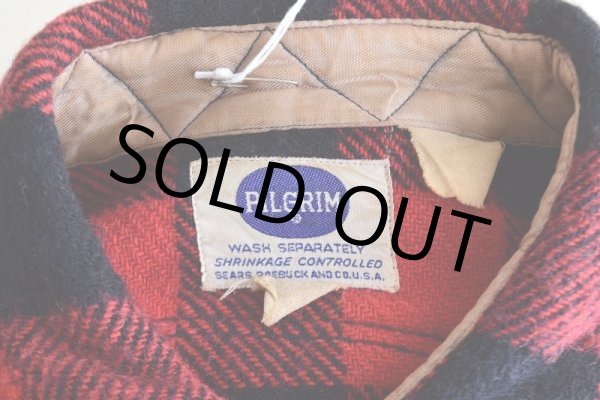 画像5: 1950s〜 PILGRIM マチ付きウールシャツ   "MADE IN USA"  実寸L  (5)