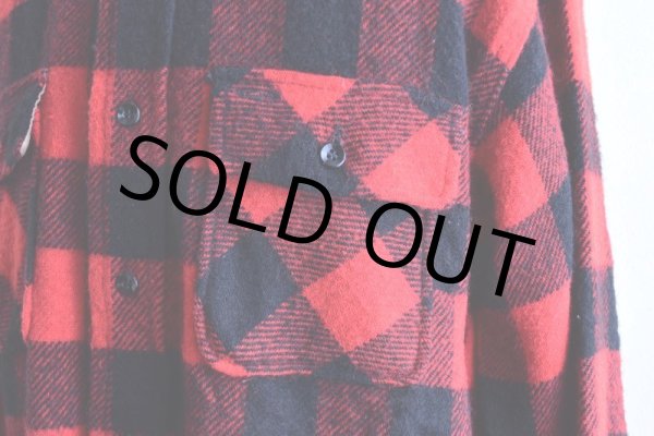 画像8: 1950s〜 PILGRIM マチ付きウールシャツ   "MADE IN USA"  実寸L  (8)