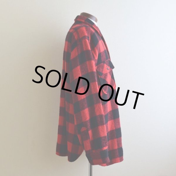 画像2: 1950s〜 PILGRIM マチ付きウールシャツ   "MADE IN USA"  実寸L  (2)