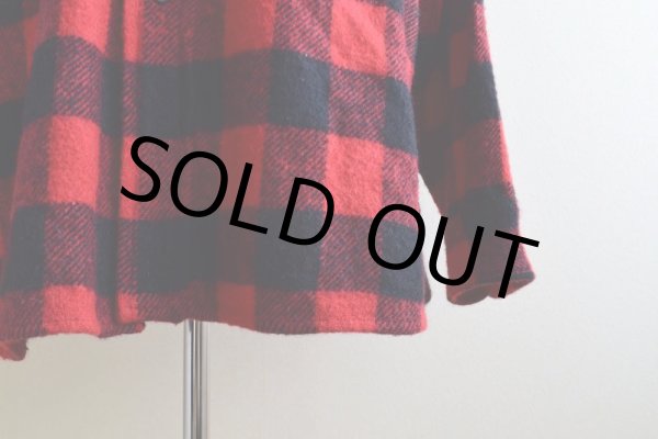 画像10: 1950s〜 PILGRIM マチ付きウールシャツ   "MADE IN USA"  実寸L  (10)