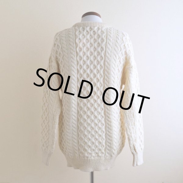 画像3: ARAN SWEATER MARKET フィッシャーマンセーター　  "MADE IN IRELAND"　 表記M  (3)
