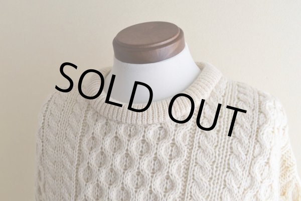 画像7: ARAN SWEATER MARKET フィッシャーマンセーター　  "MADE IN IRELAND"　 表記M  (7)