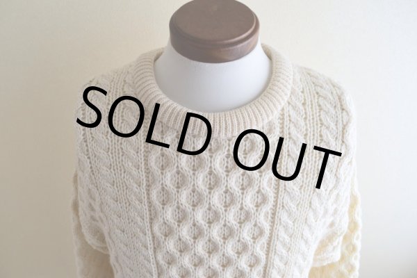 画像8: ARAN SWEATER MARKET フィッシャーマンセーター　  "MADE IN IRELAND"　 表記M  (8)