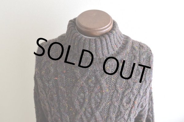 画像8: 1990s L.L.Bean タートルネック フィッシャーマンセーター   "MADE IN IRELAND"  表記XL  (8)