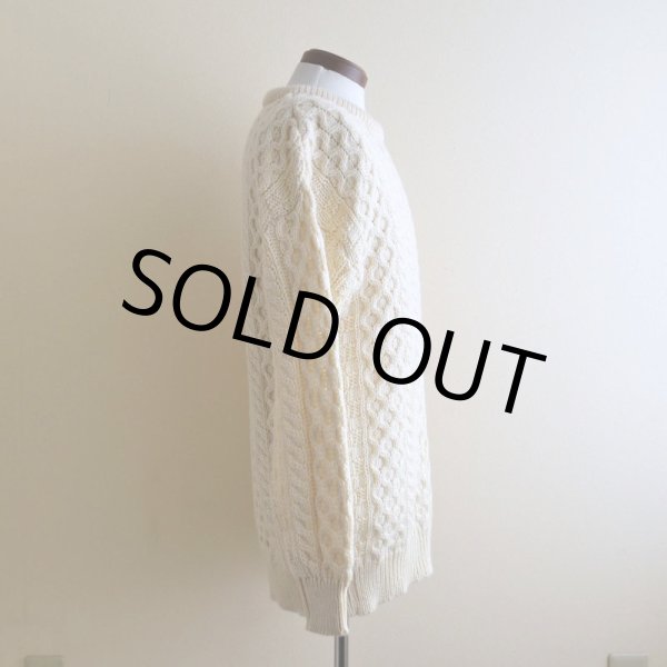 画像2: ARAN SWEATER MARKET フィッシャーマンセーター　  "MADE IN IRELAND"　 表記M  (2)