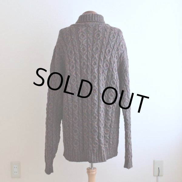 画像3: 1990s L.L.Bean タートルネック フィッシャーマンセーター   "MADE IN IRELAND"  表記XL  (3)