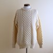 画像1: ARAN SWEATER MARKET フィッシャーマンセーター　  "MADE IN IRELAND"　 表記M  (1)