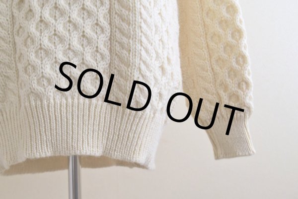 画像10: ARAN SWEATER MARKET フィッシャーマンセーター　  "MADE IN IRELAND"　 表記M  (10)
