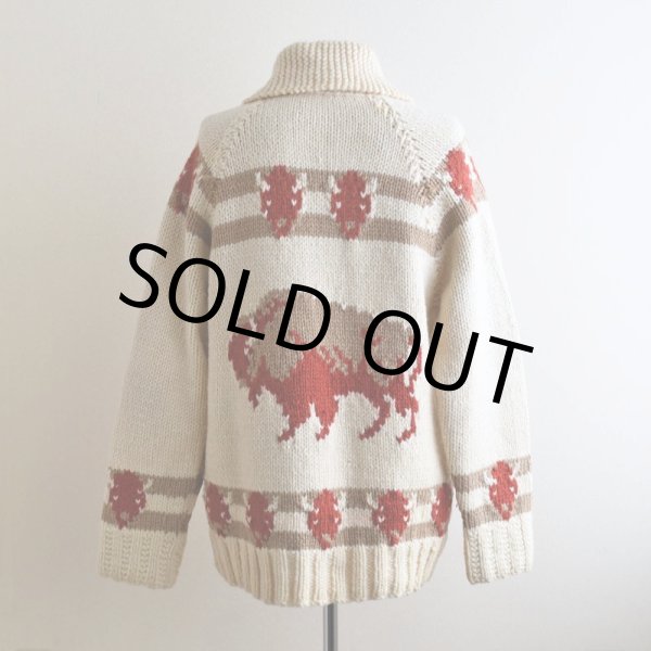 画像3: 1960s バイソン柄カウチンセーター　 実寸ML  (3)