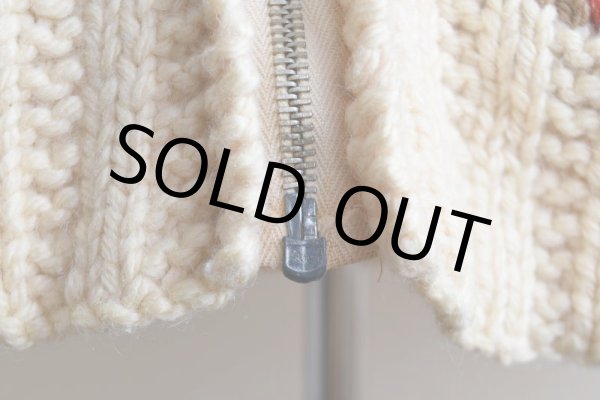 画像10: 1960s バイソン柄カウチンセーター　 実寸ML  (10)