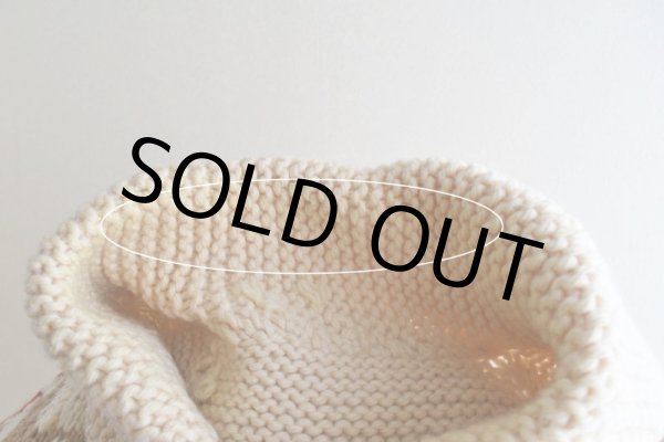 画像14: 1960s バイソン柄カウチンセーター　 実寸ML  (14)