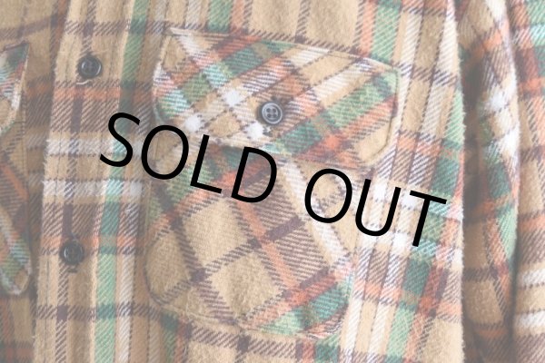 画像8: 1970s FIVEBROTHER ヘビーネルシャツ   "MADE IN USA"  表記L  (8)