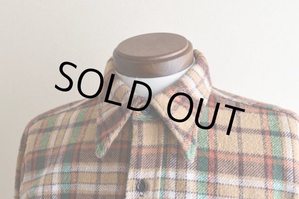 画像7: 1970s FIVEBROTHER ヘビーネルシャツ   "MADE IN USA"  表記L  (7)