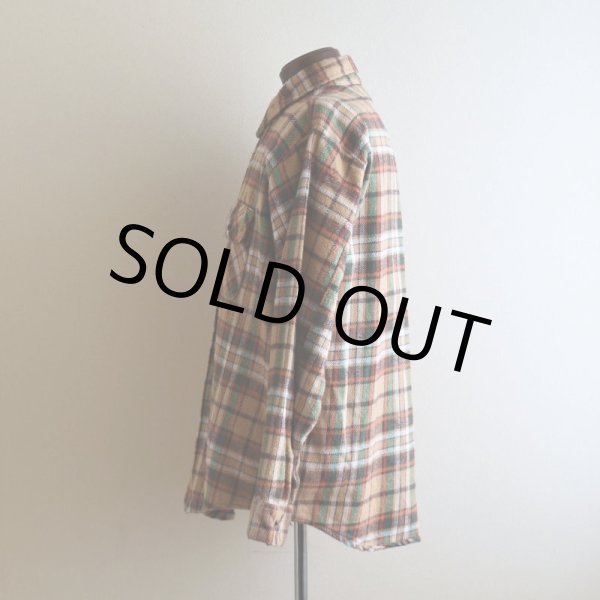 画像4: 1970s FIVEBROTHER ヘビーネルシャツ   "MADE IN USA"  表記L  (4)