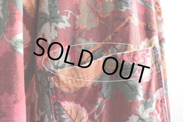 画像18: Smith&Hawken ボタニカル柄カバーオール　 "MADE IN USA"　 表記L  (18)