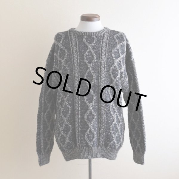 画像1: CARRAIG DONN フィッシャーマンセーター　  "MADE IN IRELAND"　 表記M  (1)