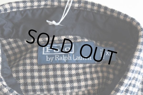 画像5: Polo by RalphLauren チンスト付きフランネルシャツ   "エルボーパッチ"  表記XL  (5)