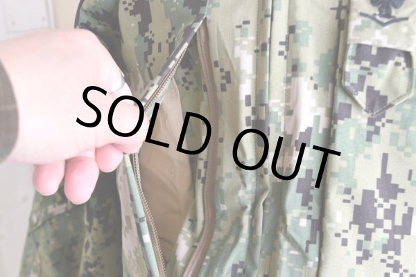 画像12: 2010s US.NAVY NWU ゴアテックスパーカー　  "TYPE3 AOR2"　 表記SMALL-SHORT  (12)