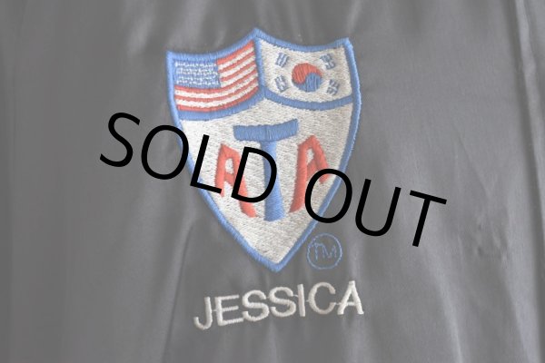 画像9: 1980-90s TAEKONDO 刺繍ナイロンジャケット　  "MADE IN USA"　 表記L  (9)