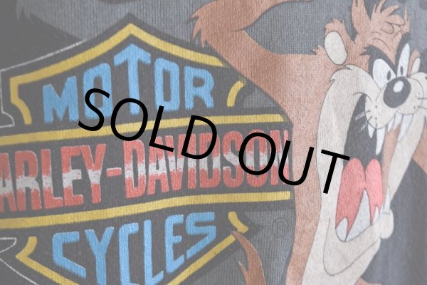 画像9: 1990s HARLEY-DAVIDSON×LOONEY TUNES プリントスウェット　  "MADE IN USA"　 表記XL  (9)