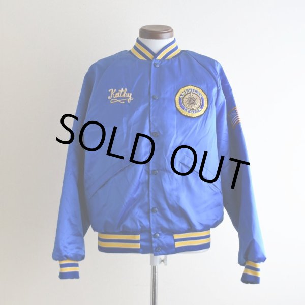 画像3: 1980s King Louie AMERICAN LEGION チェーン刺繍ナイロンスタジャン　  "MADE IN USA"　 表記M  (3)