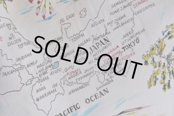 画像4: JAPAN スーベニアシルクスカーフ　 実寸67cm×71cm  (4)