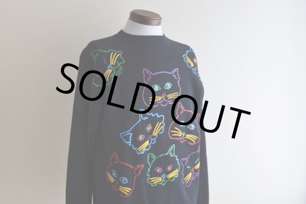 画像6: 1980-90s 猫アートスウェット　  "MADE IN USA"　 表記L  (6)