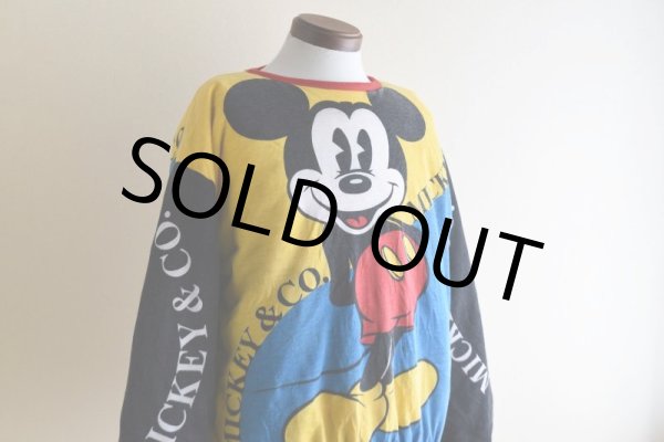 画像8: 1990s MICKEY＆CO. ダブルフェイススウェット　 実寸ML  (8)