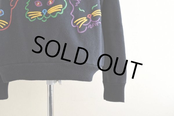 画像11: 1980-90s 猫アートスウェット　  "MADE IN USA"　 表記L  (11)