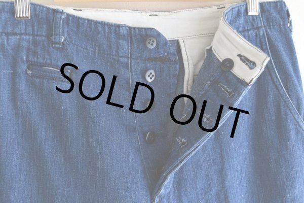 画像5: 1990s M-45 TYPE デニムパンツ　 実寸W32  (5)