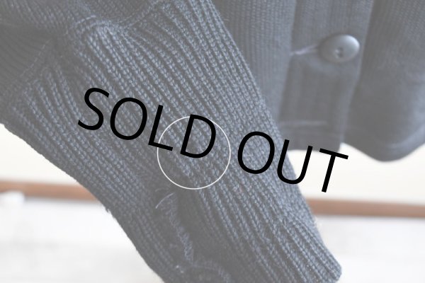 画像18: 1950s COLEMAN KNITTING MILLS レタードカーディガン　  "BLACK"　 実寸S  (18)