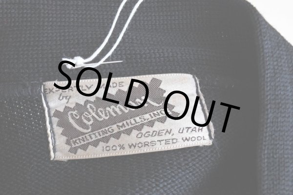 画像5: 1950s COLEMAN KNITTING MILLS レタードカーディガン　  "BLACK"　 実寸S  (5)