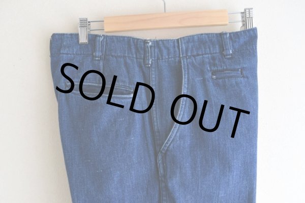 画像9: 1990s M-45 TYPE デニムパンツ　 実寸W32  (9)