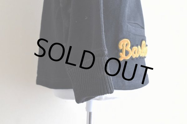 画像11: 1950s COLEMAN KNITTING MILLS レタードカーディガン　  "BLACK"　 実寸S  (11)