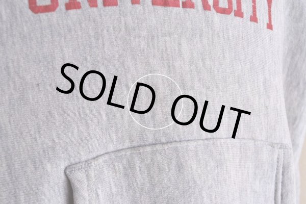 画像18: 1980s Champion リバースウィーブパーカー   "BOSTON UNIVERSITY"  表記L  (18)