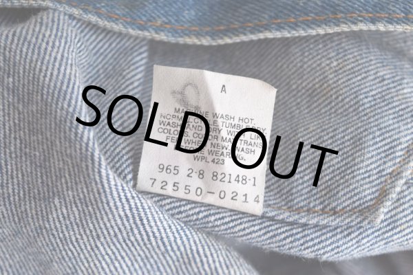 画像7: 1990s Levi's 72550-0214 デニムジャケット   "MADE IN USA"  表記XXXL-TALL  (7)