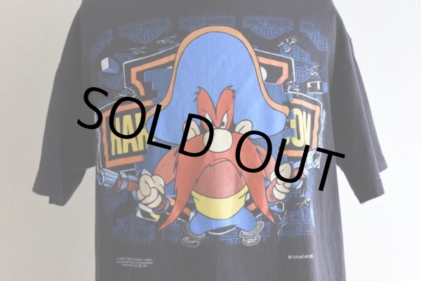 画像9: 1990s HARLEY-DAVIDSON×LOONEY TUNES プリントTシャツ　  "MADE IN USA"　 表記L  (9)