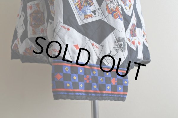 画像10: 1990s トランプ柄シルクジャケット　 表記L  (10)