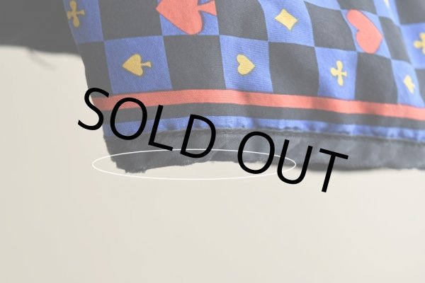 画像12: 1990s トランプ柄シルクジャケット　 表記L  (12)