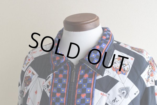 画像7: 1990s トランプ柄シルクジャケット　 表記L  (7)