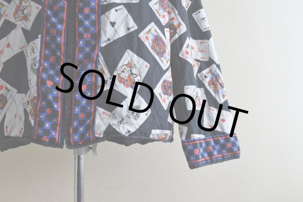 画像9: 1990s トランプ柄シルクジャケット　 表記L  (9)