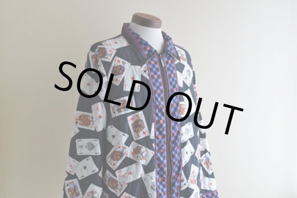 画像6: 1990s トランプ柄シルクジャケット　 表記L  (6)