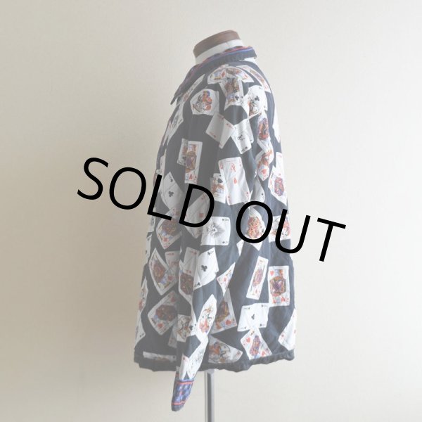 画像4: 1990s トランプ柄シルクジャケット　 表記L  (4)