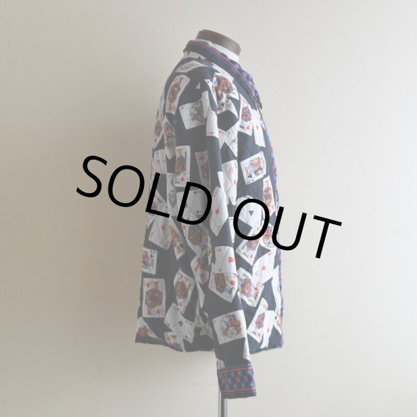 画像2: 1990s トランプ柄シルクジャケット　 表記L  (2)